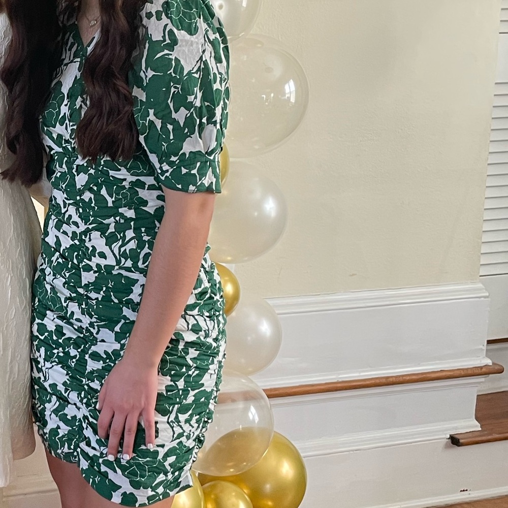 Green Floral Dress